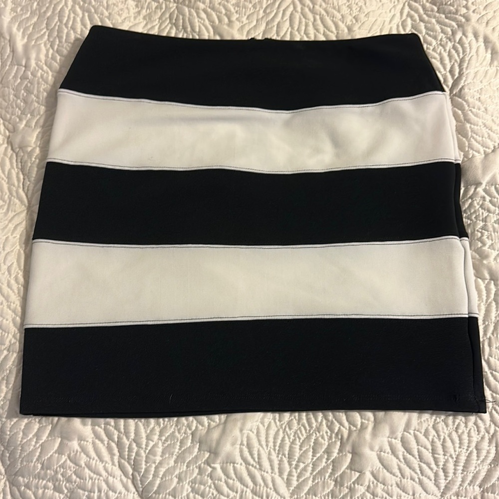Only worn once! Xhilaration stripped mini skirt!